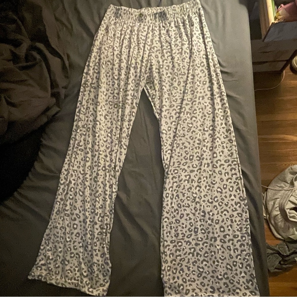 Leopard Print Flare Pants
